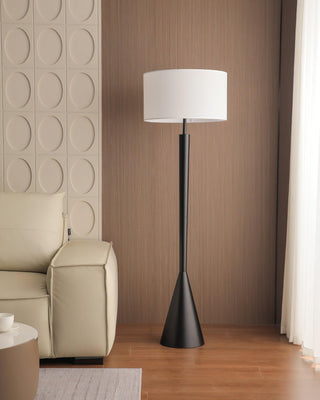 Colton Mid-Century Modern Iron Floor Light