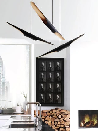 Vexel Sculptural Metal Pendant Light