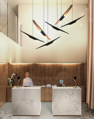 Vexel Sculptural Metal Pendant Light