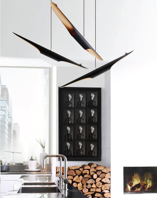 Vexel Sculptural Metal Pendant Light
