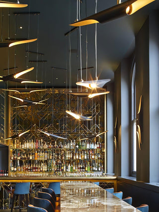 Vexel Sculptural Metal Pendant Light