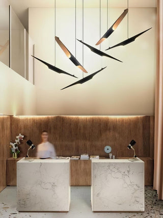 Vexel Sculptural Metal Pendant Light