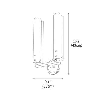 Sentry Minimalist Brass Wall Sconce
