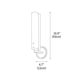 Sentry Minimalist Brass Wall Sconce