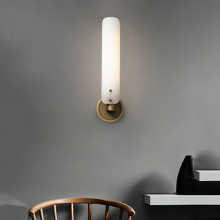 Sentry Minimalist Brass Wall Sconce