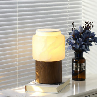 Noah Modern Marble & Wood Table Lamp