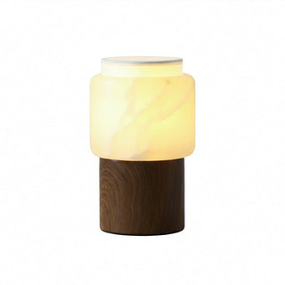 Noah Modern Marble & Wood Table Lamp