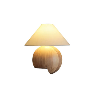 Orbis Space-Saving Wood Table Lamp