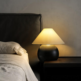 Orbis Space-Saving Wood Table Lamp