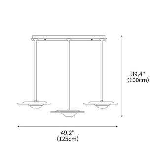 Gable Architectural Wood Chandelier