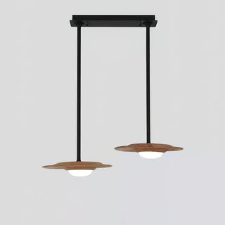 Gable Architectural Wood Chandelier