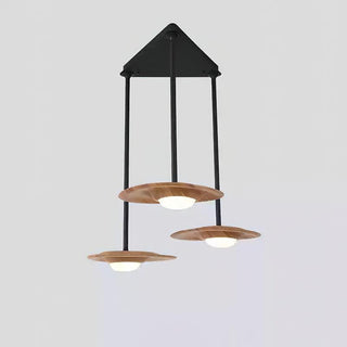 Gable Architectural Wood Chandelier