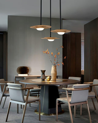 Gable Architectural Wood Chandelier