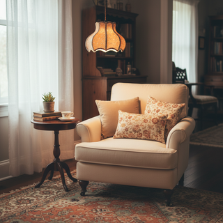 Fable Vintage Fabric Pendant Light