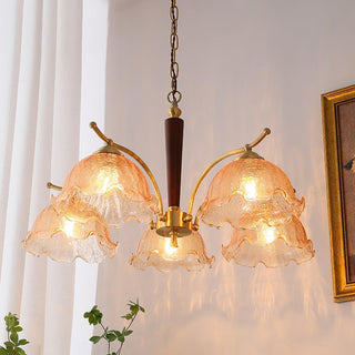 Crack Flower Vintage Metal Chandelier