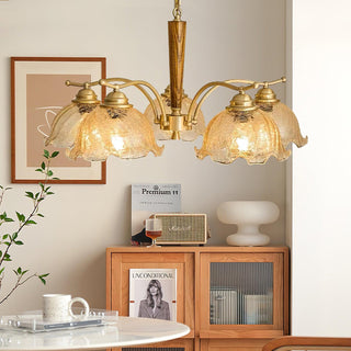 Crack Flower Vintage Metal Chandelier