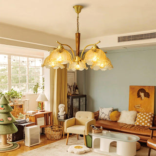 Crack Flower Vintage Metal Chandelier