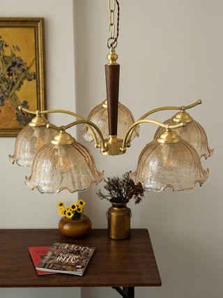 Crack Flower Vintage Metal Chandelier