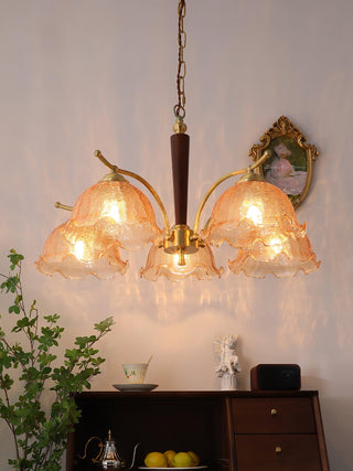 Crack Flower Vintage Metal Chandelier