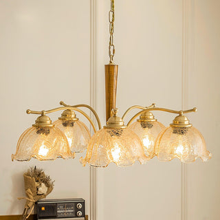 Crack Flower Vintage Metal Chandelier
