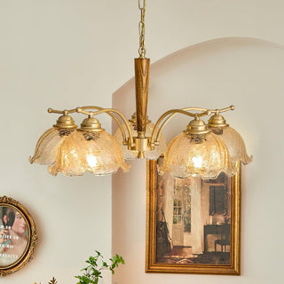 Crack Flower Vintage Metal Chandelier
