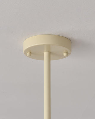 Cream Cherry Serene Metal Chandelier