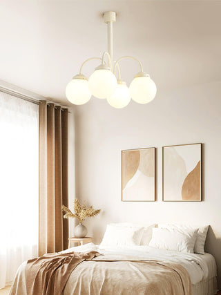 Cream Planet Retro Glass Chandelier
