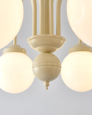 Cream Planet Retro Glass Chandelier