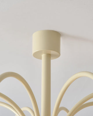 Cream Planet Retro Glass Chandelier