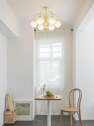 Creamy Lychee Matcha Fresh Metal Chandelier