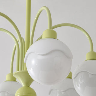 Creamy Lychee Matcha Fresh Metal Chandelier