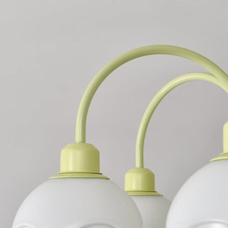 Creamy Lychee Matcha Fresh Metal Chandelier