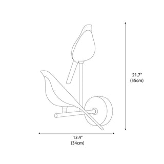 Creativity Bird Modern Iron Wall Light