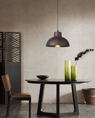 Rusty Bold Iron Pendant Light