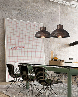 Rusty Bold Iron Pendant Light