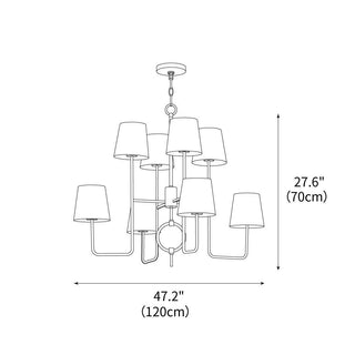 Axis Minimalist Metal Chandelier