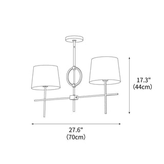 Axis Minimalist Metal Chandelier