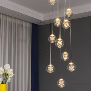 Stellar Cascading Sphere Pendant Light