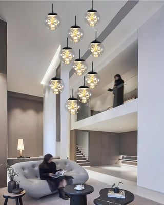Stellar Cascading Sphere Pendant Light