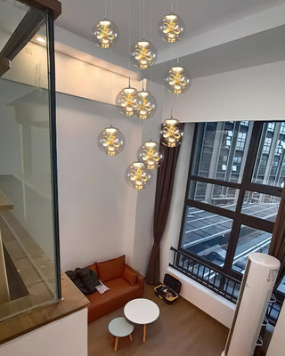 Stellar Cascading Sphere Pendant Light