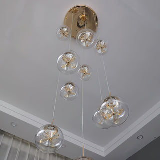 Stellar Cascading Sphere Pendant Light