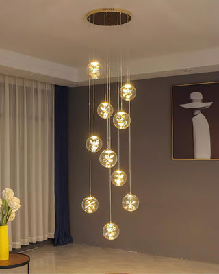 Stellar Cascading Sphere Pendant Light