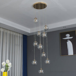 Stellar Cascading Sphere Pendant Light