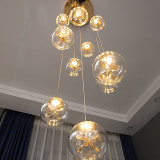Stellar Cascading Sphere Pendant Light