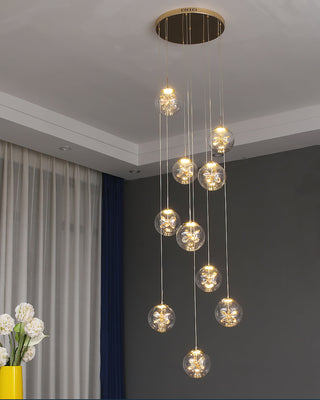 Stellar Cascading Sphere Pendant Light