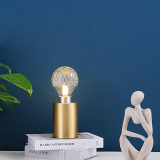 Aura Mid-Century Modern Brass Table Light