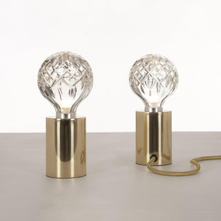 Aura Mid-Century Modern Brass Table Light