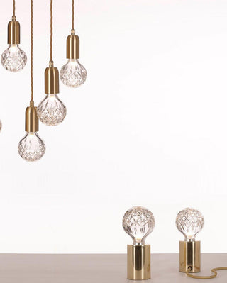 Aura Mid-Century Modern Brass Table Light