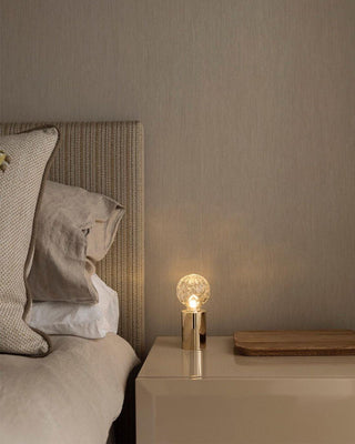 Aura Mid-Century Modern Brass Table Light