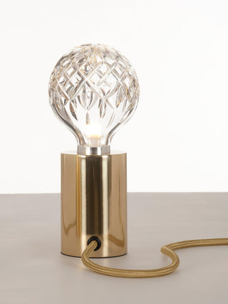 Aura Mid-Century Modern Brass Table Light